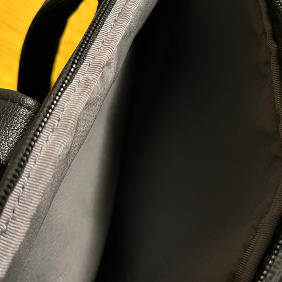Tumi black leather style backpack- women main image 11